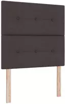 Spyruoklinė lova su čiužiniu Tamsiai rudas 80 x 200 cm Audinys