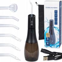 Galingas belaidis burnos irigatorius, 5 režimai, 400 ml, su dėklu