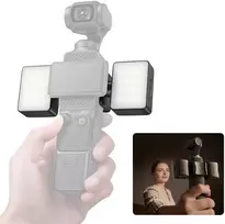 Ulanzi LED blykstės lemputė dviguba magnetinė šviesa, skirta DJI Osmo Pocket 3 / 4 / / LM06 (SB12002)