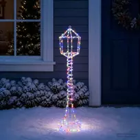 LED gatvės lempa su ženklu LOVIISA 160 LED Įvairių spalvų