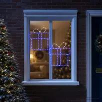 Kalėdinės langų dekoracijos (siluetai) LOVIISA 2 vnt. 160 LED