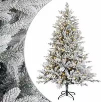 Dirbtinė Sulankstoma Kalėdų Eglutė 180 cm 300 LED Šilta balta