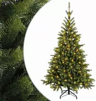Dirbtinė Sulankstoma Kalėdų Eglutė 180 cm 300 LED Šilta balta