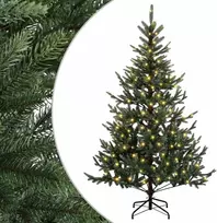 Dirbtinė Sulankstoma Kalėdų Eglutė 180 cm 300 LED Šilta balta