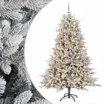 Dirbtinė Kalėdų eglutė su burbulais 180 cm 300 LED Šilta balta