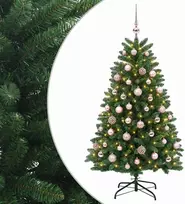 Dirbtinė vidutinio žalumo Kalėdų eglutė su rutuliu 150 cm