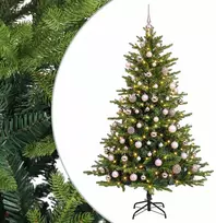 Dirbtinė Kalėdų eglutė su burbulais 240 cm 300 LED Šilta balta