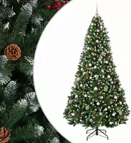 Dirbtinė žalia kalėdinė eglutė su žaisliuku 240 cm 300 LED
