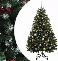 Dirbtinė kalėdinė eglutė, žalia, su žaisliuku 150 cm 150 LED