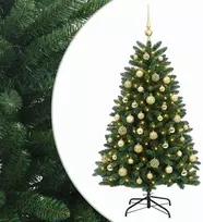 Dirbtinė vidutinio žalumo Kalėdų eglutė su rutuliu 150 cm