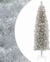 Dirbtinis lieknas Kalėdų medis 180 cm 300 LED Šilta balta