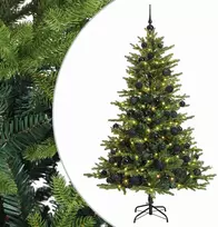 Dirbtinė Kalėdų eglutė su burbulais 240 cm 300 LED Šilta balta