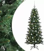 Dirbtinė kalėdinė eglutė su rutuliuku 120 cm 150 LED
