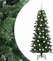 Dirbtinė kalėdinė eglutė su rutuliuku 120 cm 150 LED