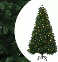 Dirbtinė vidutinio žalumo Kalėdų eglutė su rutuliu 300 cm