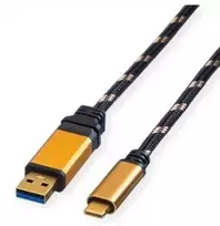 USB kabelis Roline Gold USB 3.2 Gen 1, A-C, M/M, 2 m