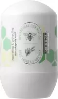 Biobaza Medaus ir avižų pieno natūralių sudedamųjų dalių raminantis ir maitinantis dezodorantas Roll-On unisex, 50 ml