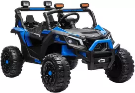 Vaikiškas elektromobilis UTV, dvivietis, 2 × 120 W, mėlynas ir juodas, 121 × 79 × 77 cm