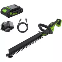 Gyvatvorių genėtuvas 24V 61cm BL 28mm HT6102A2 (2.0Ah USB-C + 30W kroviklis), GREENWORKS