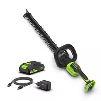 Gyvatvorių genėtuvas 56cm 24V BL HT2202A1 (2.0Ah USB-C + 30W kroviklis), GREENWORKS