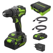 Smūginis suktuvas/gręžtuvas (60N.m) PRO 24V BL 5S HD560A2 (2Ah + 4Ah + 65W USB-C), GREENWORKS