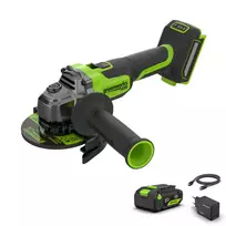 Kampinis šlifuoklis BL PRO 5S 24V 900W 125mm AG590 (4.0Ah + kroviklis), GREENWORKS