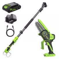 Mini šakų genėt uvas su ilga rankena 24V BL 10cm (2.0Ah + kroviklis+krepšys) CS1032GA3, GREENWORKS