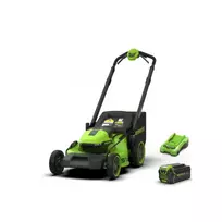 Savaeigė vejapjovė 51cm GENII BL DP 40V (5.0Ah + kroviklis) LM5104SA2, GREENWORKS