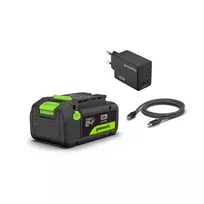 Akumuliatoriaus ir kroviklio komplektas USB-C 24V 4.0Ah + 65W K2S4BEAA1, GREENWORKS