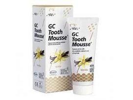 GC Tooth Mousse Recaldent vanilės skonio dantų kremas be fluoro 40 g (35 ml)