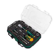 Sata Antgalių rinkinys ST109200, 1/4", 49 vnt, reketas 1/2", 1/4", 3/8", prailgintuvas 50 mm, 100 mm, atsuktuvų antgaliai