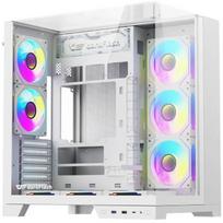 Darkflash Kompiuterio korpusas TH285 PLUS White +8F, ATX/M-ATX/ITX, 8x L10 Black ventiliatoriai, 410mm GPU, 160mm CPU aušintuvas
