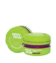 NISHMAN lesklý vlasový vosk 150 ml Hair Styling Wax Keratin Plaukų vaškas