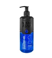 NISHMAN transparentní holicí gel 400 ml Shaving Gel Energizing Skutimosi gelis