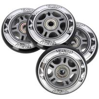 Riedučių ratukai Nils Extreme N 76mm 82A, juodi