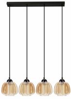 Šviestuvas lubų Candellux Lighting Valeria 34-58171, E27, 4 x 40 W, gintaro sp. / juoda sp.