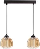 Šviestuvas lubų Candellux Lighting Valeria 32-58133, E27, 2 x 40 W, gintaro sp. / juoda sp.