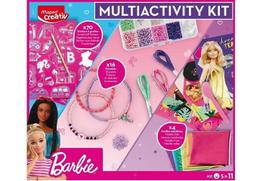 Barbie kūrybinis rinkinys: lipdukai, apyrankės, folijos dailė