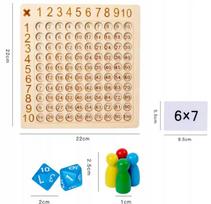 Medinė daugybos lentelė Montessori vaikams – mokomoji loginė žaidimo lenta