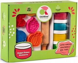 Childgen plastilino rinkinys "vaisiai ir daržovės" su formelėmis