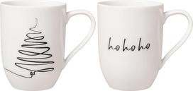 Kalėdiniai puodeliai Villeroy & Boch Like Statement 340 ml porcelianas, 2 dalių rinkinys