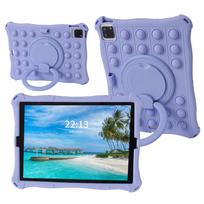 Dėl iPad A16 11-os kartos dėklas 2025 m. 360° besisukantis minkšto silikono dėklas iPad 10-os kartos 10,9'' 2025 m. Vaikams su stovu Burbulinis planšetės dangtelis iPad A16 11th 2025
