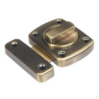 , Revolving Door Lock Gate for Front Door, Sliding Basement Dutch Size L _Bronze black
