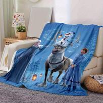 1 vnt., „Frozen Fever“ Olafas Sniego senis Elnias Namų dekoras Antklodė Puikiai tinka sofai, lovai, kelionėms 80cmx120cm gray