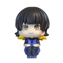 Blue Lock Anime Q Version Figure - Isagi Yoichi Nagi Seishiro Bachira Meguru Action Collectible Model Doll Look up black