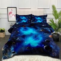 Kosmosas Galaktika Astronautas Patogus Šlifuotas Spausdinimas Storas Antklodė Plunksna Šilkas Medvilnė Sutirštintas Užpildyta Antklodės Užvalkalas Trijų Dalių Rinkinys 228*228cm