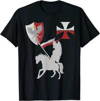 Hussar Warrior Polska Husaria Polish Winged Hussar Warrior TShirt Summer Cotton Short Sleeve ONeck Mens T Shirt New S3XL XL gray