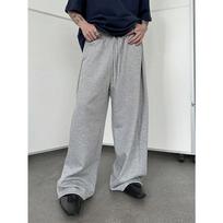 Men's sweatpants with drawstring waist straight leg wide leg loose fit sports pants with pockets 3XL gray
