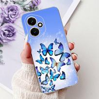 For Huawei Honor 400 400 Pro Case Dragon Love Heart Animals Pattern Back Cover Soft Silicone TPU Clear Bumper Camera Protection Huawei Honor 400 blue
