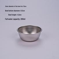 304 Stainless Steel Food-Grade Bowl with Lid - Ideal for Lunch, Soup, Hot Pot, Seasoning, Dipping Sauce, or Steamed Egg gray